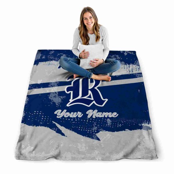 customized rice owls grunge streaks navy blue blanket high quality