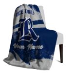 customized rice owls grunge streaks navy blue blanket top rated