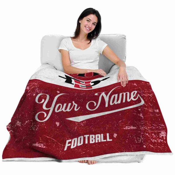 customized san diego state aztecs grunge texture red white blanket latest model