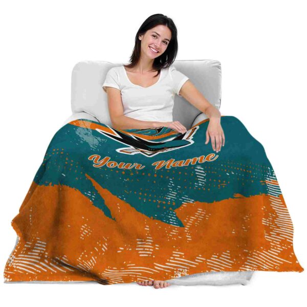 customized san jose sharks grunge streaks teal blanket latest model