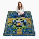 customized san jose state spartans baby yoda blue blanket high quality