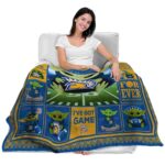 customized san jose state spartans baby yoda blue blanket latest model