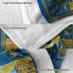 customized san jose state spartans baby yoda blue blanket premium grade