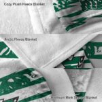 customized saskatchewan roughriders floral stripes green white blanket best selling