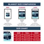 customized seattle kraken grunge streaks blue blanket best selling