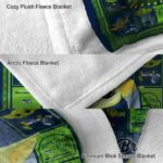 customized seattle seahawks baby yoda blue blanket best selling