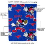 customized smu mustangs mickey blue blanket best selling