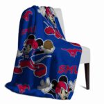 customized smu mustangs mickey blue blanket best selling
