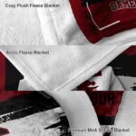 customized south carolina gamecocks paint strokes garnet white blanket best selling