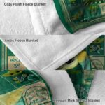customized south florida bulls baby yoda green blanket best selling
