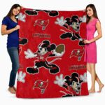 customized tampa bay buccaneers mickey red blanket best selling
