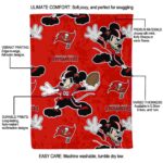 customized tampa bay buccaneers mickey red blanket best selling