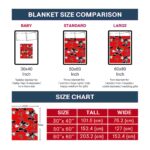 customized tampa bay buccaneers mickey red blanket best selling