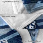 customized tampa bay rays grunge streaks navy blanket best selling