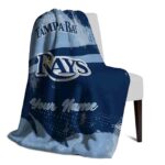 customized tampa bay rays grunge streaks navy blanket best selling