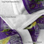 customized tcu horned frogs baby yoda purple blanket best selling