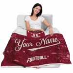 customized temple owls grunge texture red white blanket best selling