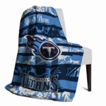 customized tennessee titans floral stripes navy white blanket top rated