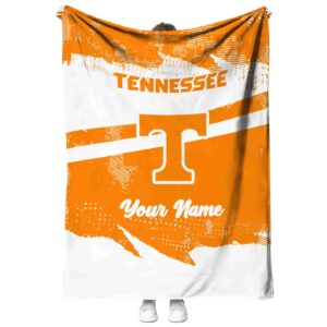 customized tennessee volunteers grunge streaks orange blanket best selling
