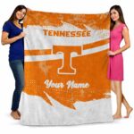 customized tennessee volunteers grunge streaks orange blanket fashion forward