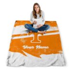 customized tennessee volunteers grunge streaks orange blanket high quality