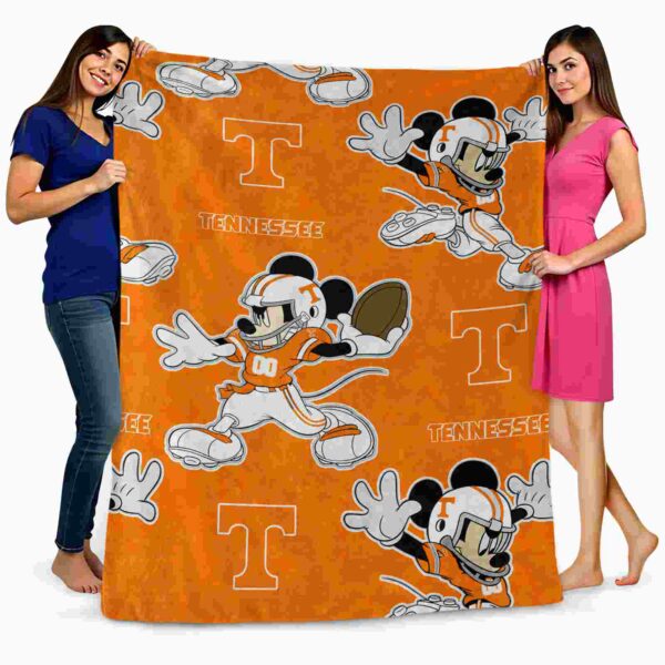 customized tennessee volunteers mickey orange blanket fashion forward