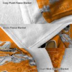 customized tennessee volunteers mickey orange blanket premium grade