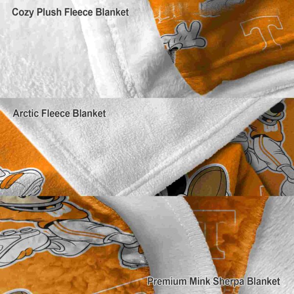 customized tennessee volunteers mickey orange blanket premium grade