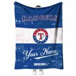Customized Texas Rangers Grunge Texture Blue White Blanket 1 customized texas rangers grunge texture blue white blanket best selling