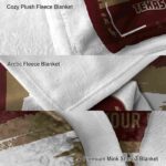 customized texas state bobcats paint strokes maroon white blanket best selling