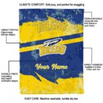 customized toledo rockets grunge streaks blue blanket best selling