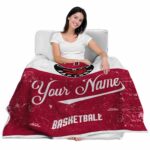 customized toronto raptors grunge texture red white blanket latest model