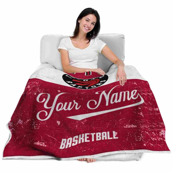 customized toronto raptors grunge texture red white blanket latest model