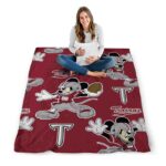 customized troy trojans mickey red blanket high quality