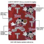 customized troy trojans mickey red blanket new arrival