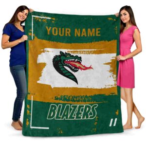 customized uab blazers paint strokes green white blanket fashion forward