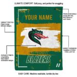 customized uab blazers paint strokes green white blanket best selling