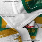 customized uab blazers paint strokes green white blanket best selling