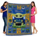 customized ucla bruins baby yoda blue blanket best selling