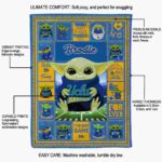 customized ucla bruins baby yoda blue blanket best selling