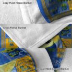 customized ucla bruins baby yoda blue blanket best selling