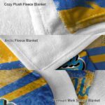 customized ucla bruins grunge streaks blue blanket best selling