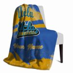 customized ucla bruins grunge streaks blue blanket best selling