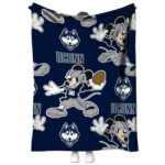 customized uconn huskies mickey blue blanket best selling