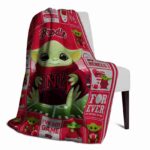 customized unlv rebels baby yoda red blanket best selling