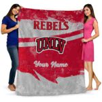 customized unlv rebels grunge streaks red blanket best selling