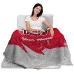 customized unlv rebels grunge streaks red blanket best selling