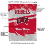 customized unlv rebels grunge streaks red blanket best selling