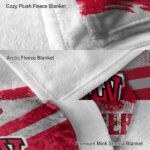 customized unlv rebels grunge streaks red blanket best selling