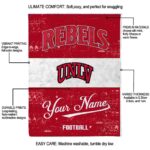 customized unlv rebels grunge texture red white blanket new arrival